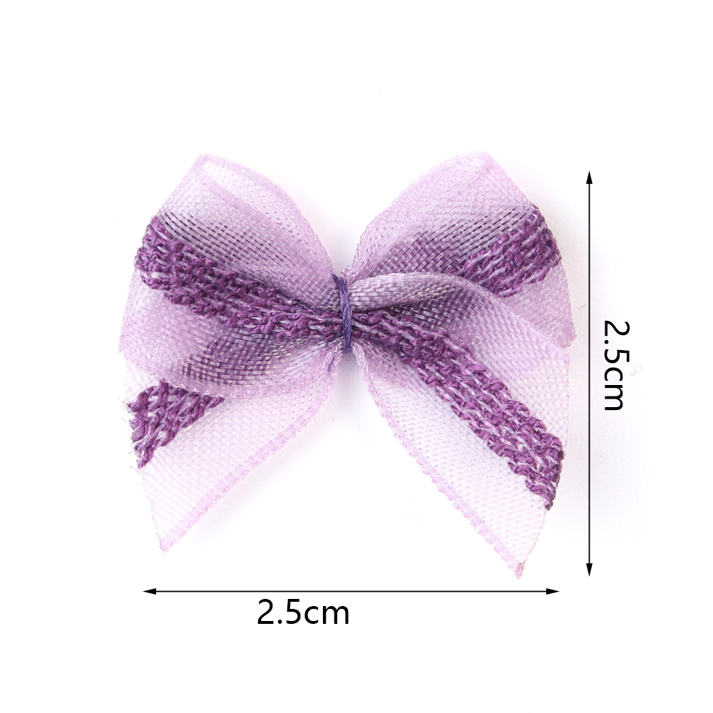 Nail Art Design - 30pcs 2.5x2.5cm 메쉬 리본 리본 다색