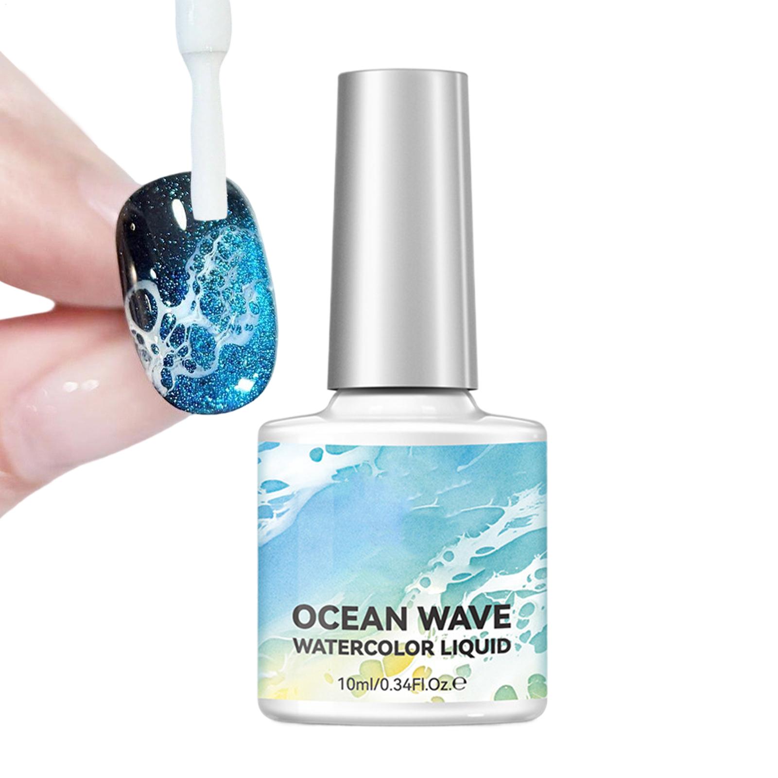 Nail Art One Stroke - 10ml 버블 오션 웨이브 화이트 젤
