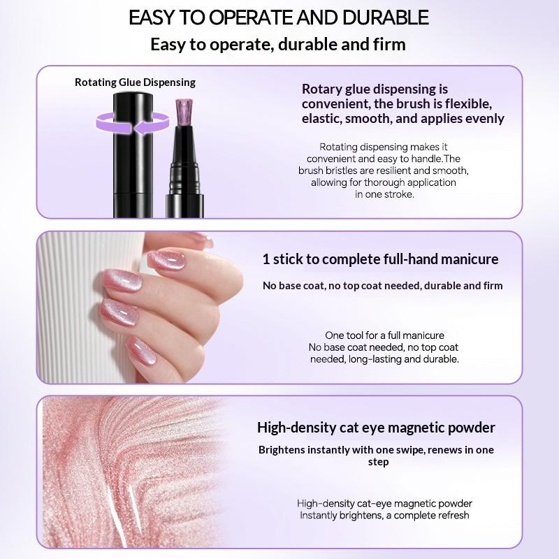 Nail Art One Stroke - 3ML 원스텝 캣아이 젤 네일 폴리쉬
