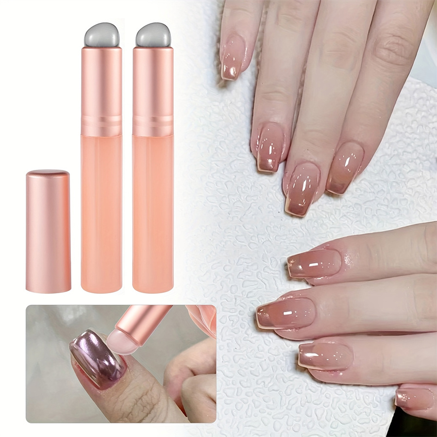 Nail Art Chrome - 1/2/3개 실리콘 네일 브러쉬, 재사용 가능한