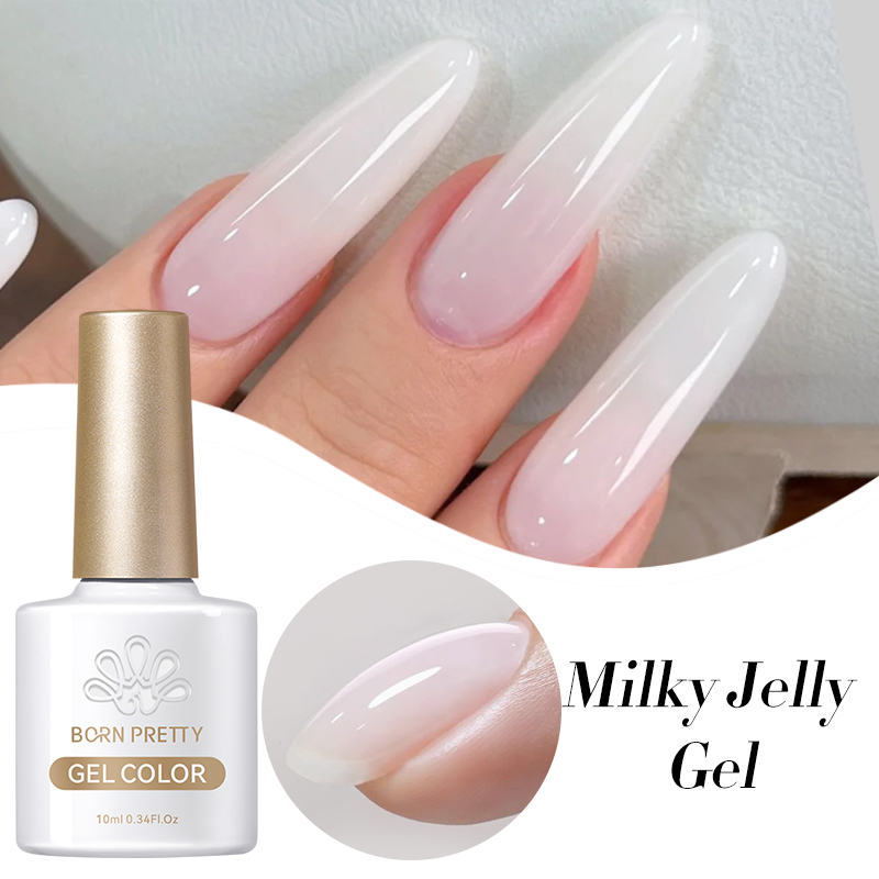 Nail Art Chrome - BORN PRETTY 10ml 밀키 젤리 화이트