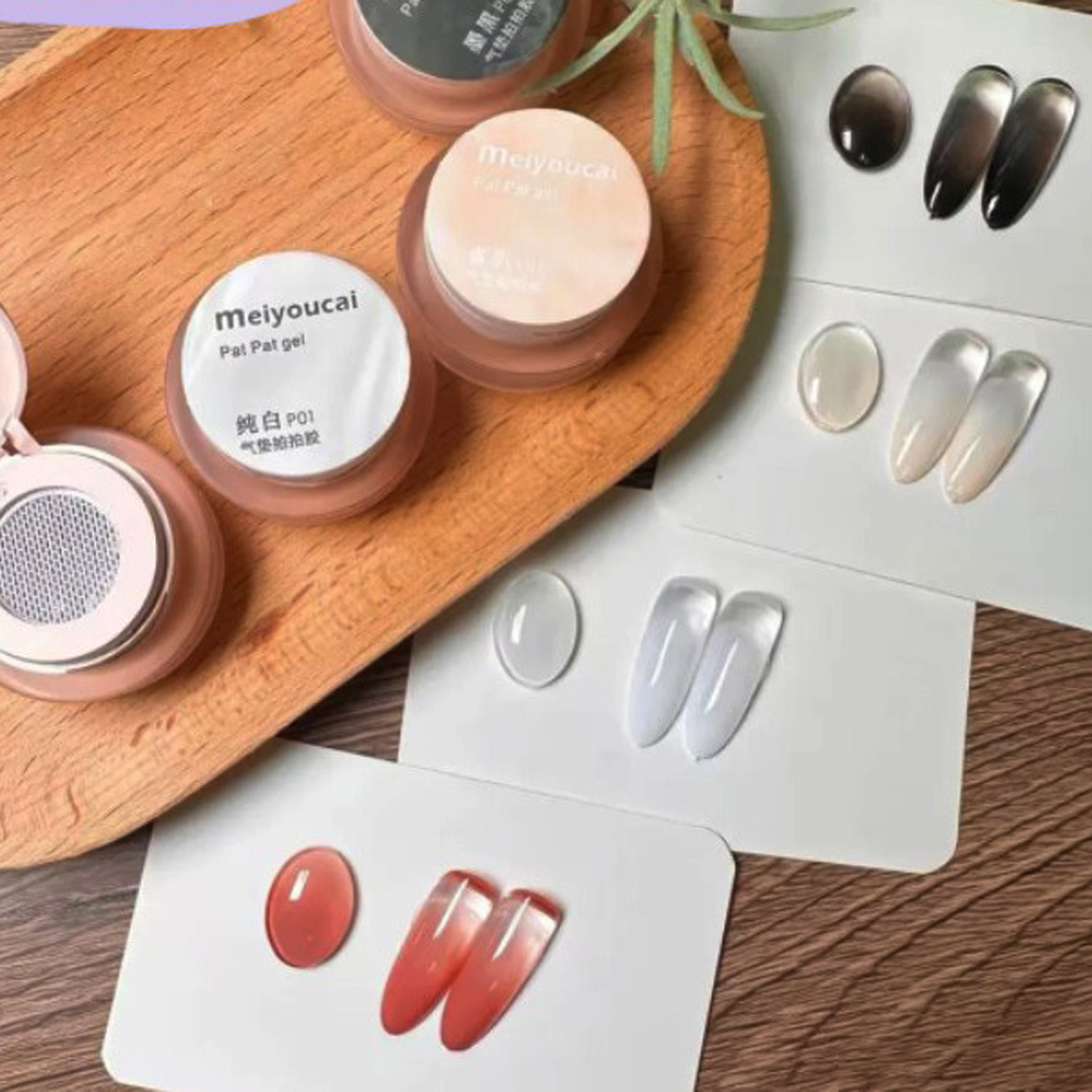 1/2자리 스모키 옴브레 블랙 화이트 쿠션 네일 패팅  - Nail Art Ombre Pink 리뷰 및 가격