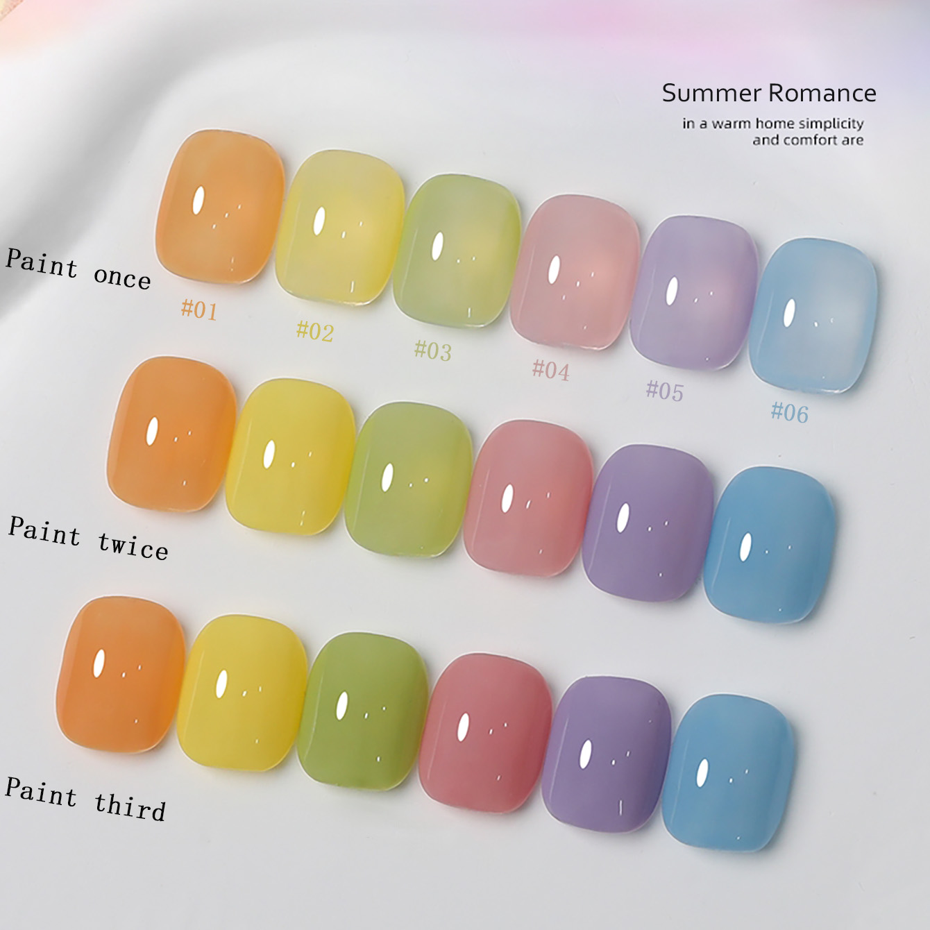 SHAKA 1-6pcs 로맨틱 마카롱 캔디 시리즈 6  - Nail Art Valentines Day 리뷰 및 가격