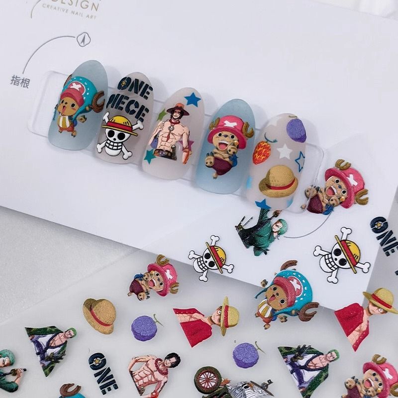 새로운 원피스 Monkey·D·Luffy Roronoa - Nail Art Zoro One Piece 리뷰 및 가격