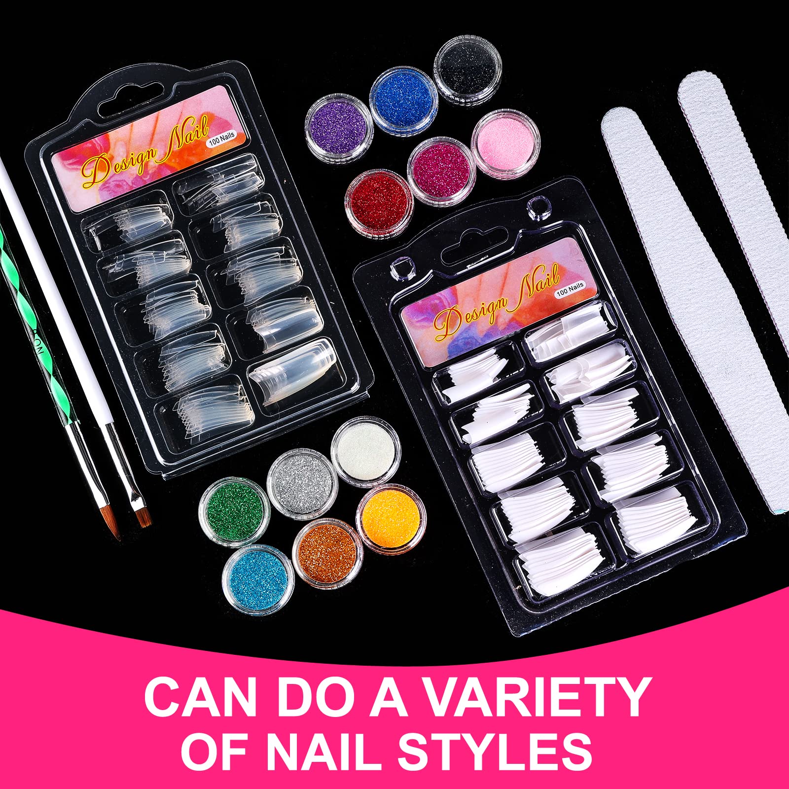 아크릴 네일 키트, 아크릴 파우더와 아크릴 리퀴드, U - Nail Art Valentines Day 리뷰 및 가격