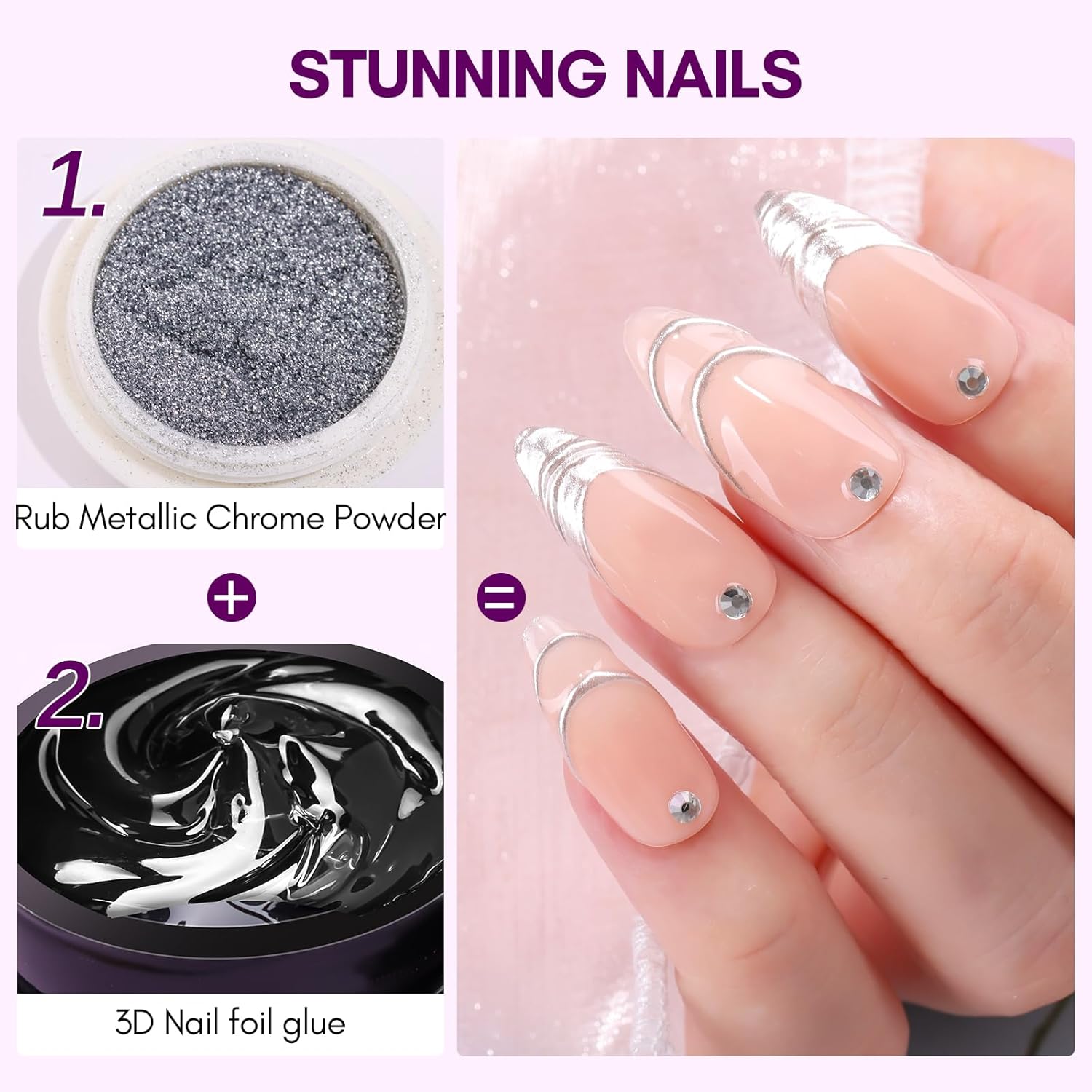 마카트 3D 네일 젤 8ml 네일 포일 글루 트랜스퍼  - Nail Art Chrome 리뷰 및 가격