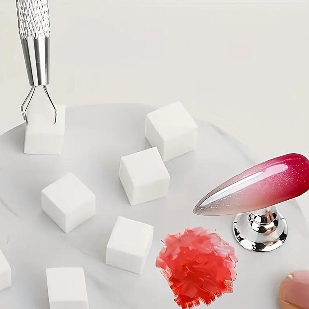50/100개입 화이트 미니 네일 스펀지 그랩핑 펜 포 - Nail Art Chrome 리뷰 및 가격