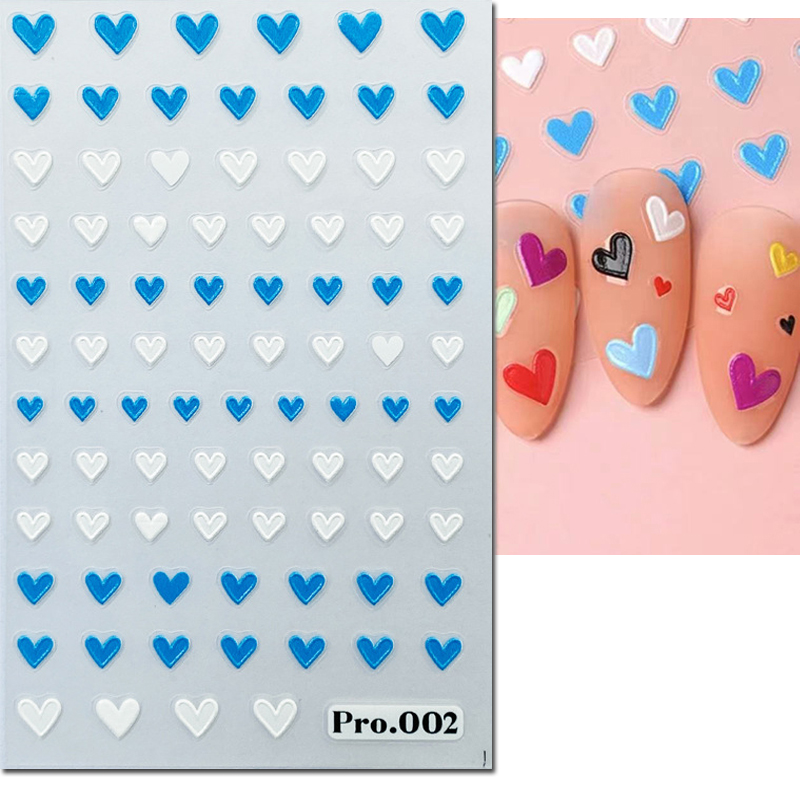 5d 엠보싱 네일 아트 스티커, 발렌타인 데이, 레드, - Nail Art Valentines Day 리뷰 및 가격