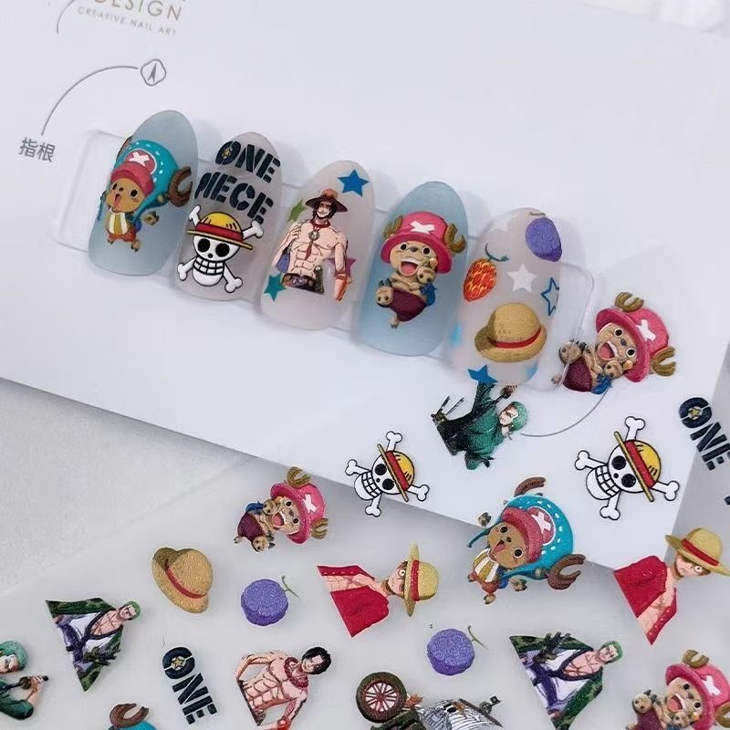원피스 루피 조로 쵸퍼 애니메이션 주변기기 창의적인 개 - Nail Art Zoro One Piece 리뷰 및 가격