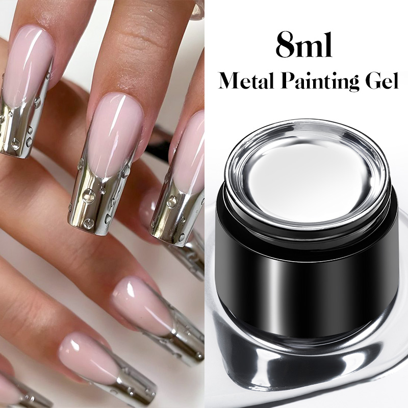 Mttssii 8ml 슈퍼 실버 메탈릭 페인팅 젤 네일 - Nail Art Chrome 리뷰 및 가격