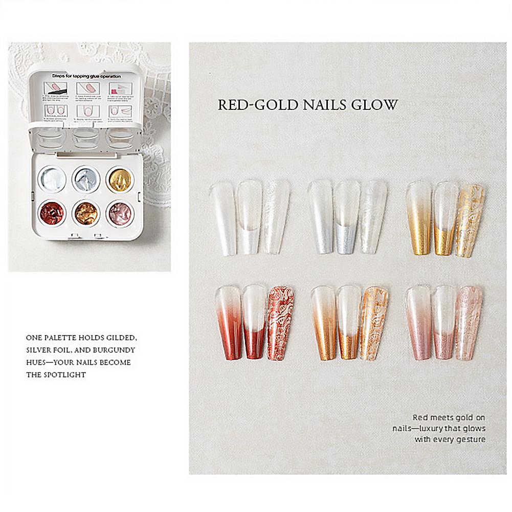 6가지 색상 옴브레 네일 그라데이션 젤 폴리쉬 핑크 블 - Nail Art Ombre Pink 리뷰 및 가격