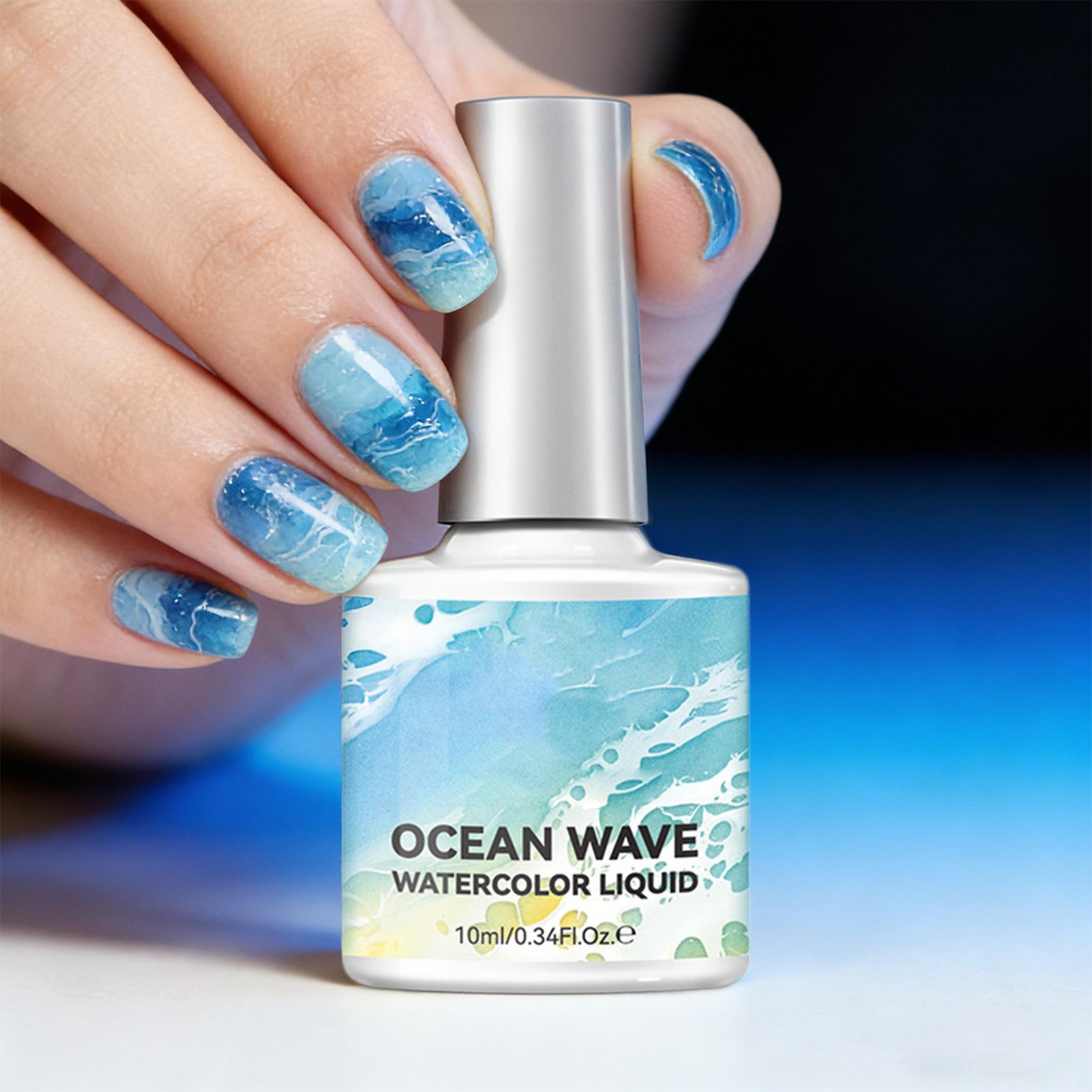 10ml 버블 오션 웨이브 화이트 젤 네일 폴리싱 화이 - Nail Art One Stroke 리뷰 및 가격