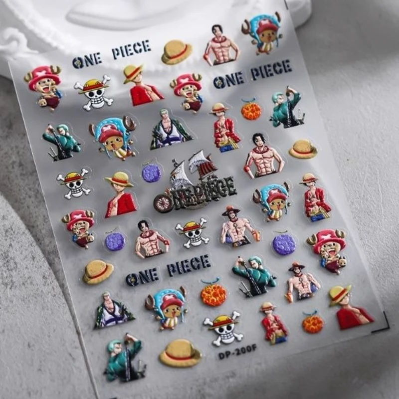 원피스 새로운 만화 루피 쵸퍼 귀여운 양각 3 차원 크 - Nail Art Zoro One Piece 리뷰 및 가격