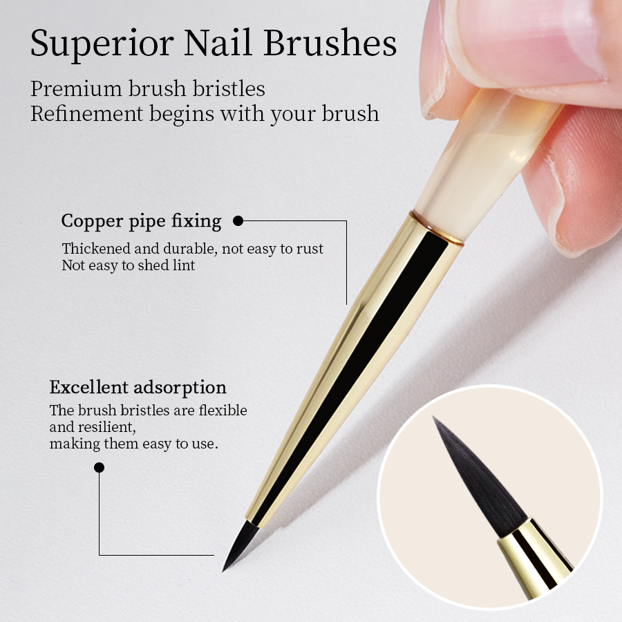 QNL 초미세 미니 네일 아트 페인팅 브러쉬 짧은 모발 - Nail Art One Stroke 리뷰 및 가격