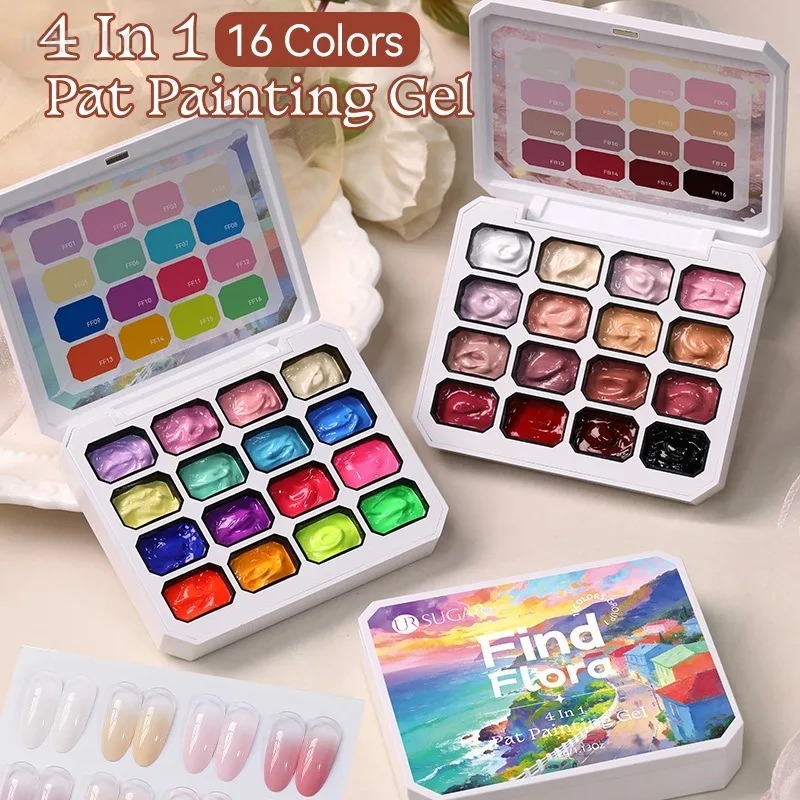 4 in 1 16색 네일 아트 페인팅 젤 폴리쉬 그라데 - Nail Art One Piece 리뷰 및 가격