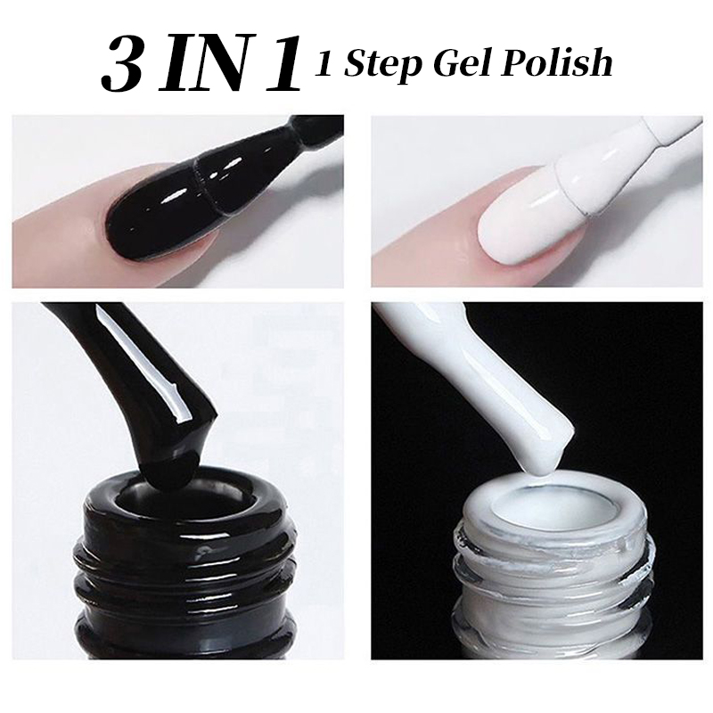 UR SUGAR 15ml 블랙 화이트 1단계 젤 폴리쉬 - Nail Art One Stroke 리뷰 및 가격