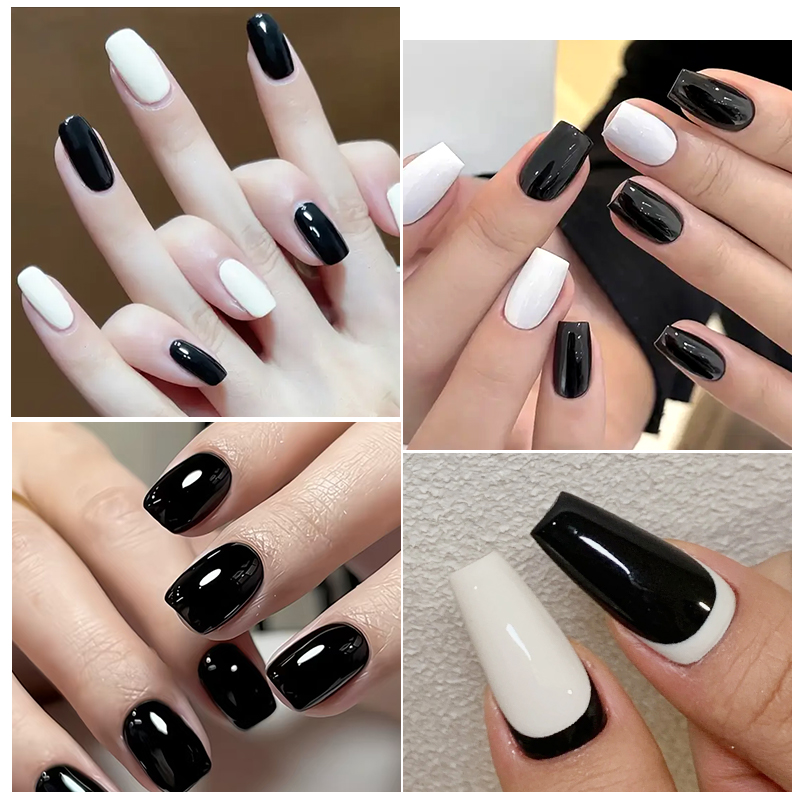 UR SUGAR 15ml 블랙 화이트 1단계 젤 폴리쉬 - Nail Art One Stroke 리뷰 및 가격