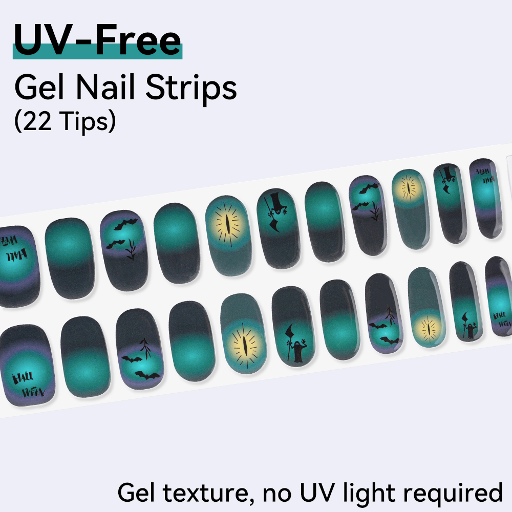 UV 프리 젤 네일 스트립 22팁 프레스온 젤 네일 스 - Nail Art Ombre Pink 리뷰 및 가격