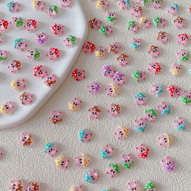 2/10/20pcs 커비 네일 참 3D 수지 귀여운 만 - Nail Art Design 리뷰 및 가격