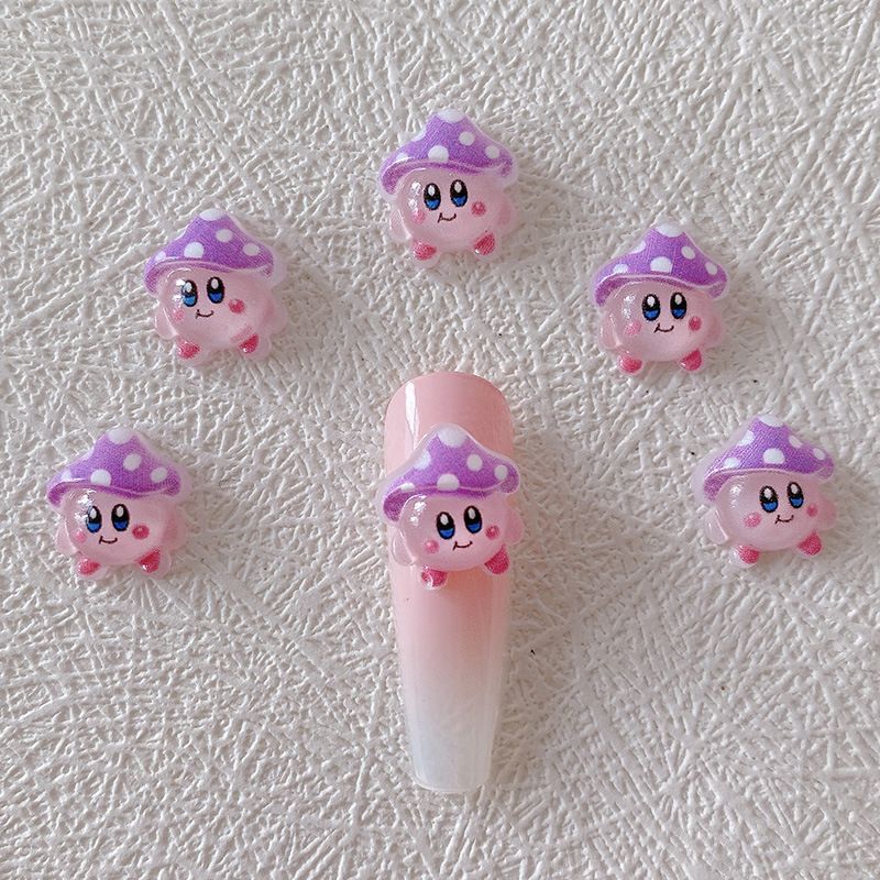 2/10/20pcs 커비 네일 참 3D 수지 귀여운 만 - Nail Art Design 리뷰 및 가격