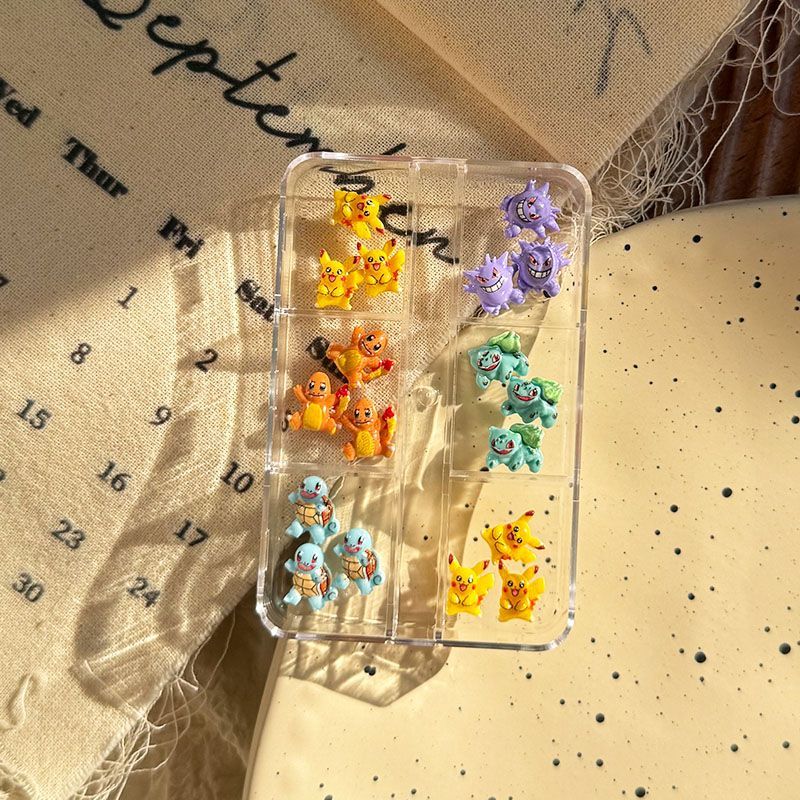 포켓몬 네일 아트 액세서리, 귀여운 미니 3D 꼬부기와 - Nail Art Design 리뷰 및 가격
