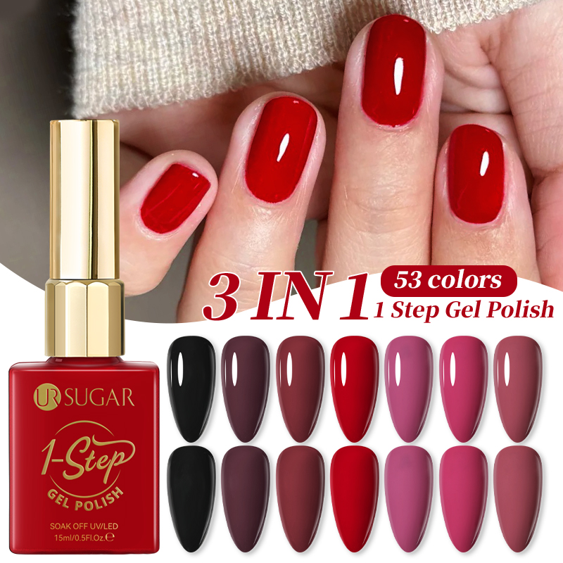 UR SUGAR 15ml 원스텝 젤 폴리쉬 3 IN 1 - Nail Art One Stroke 리뷰 및 가격