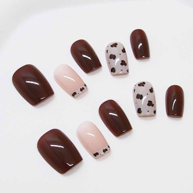 여성용 버건디 수제 프레스 네일, 귀여운 딸기 분리형  - Nail Art Red Wine Cat Eye 리뷰 및 가격