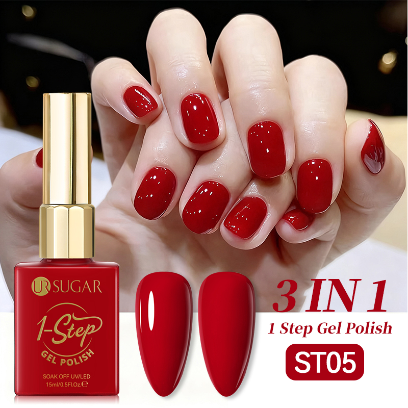 UR SUGAR 15ml 레드 1단계 젤 폴리쉬 3 I - Nail Art One Stroke 리뷰 및 가격