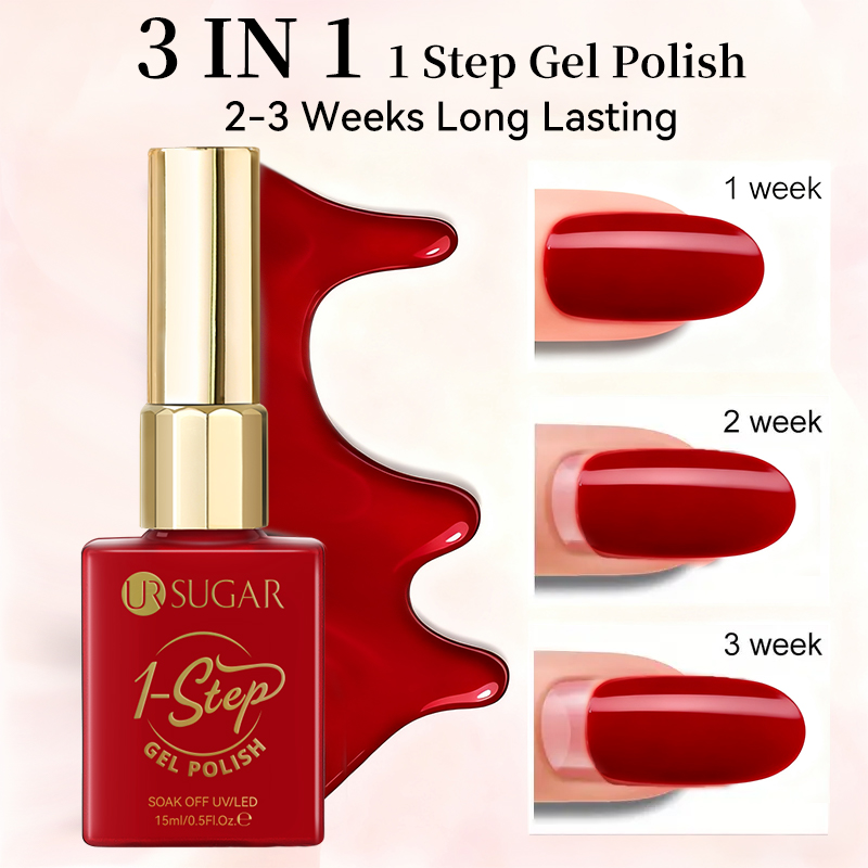 UR SUGAR 15ml 레드 1단계 젤 폴리쉬 3 I - Nail Art One Stroke 리뷰 및 가격