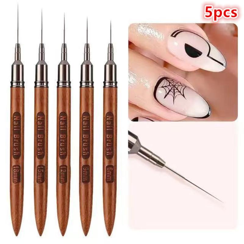 5피스 네일 아트 라이너 브러쉬 세트(샌달우드 손잡이, - Nail Art One Piece 리뷰 및 가격