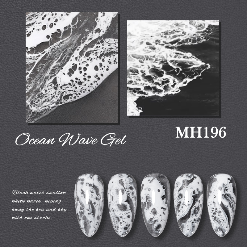 10ml 버블 오션 웨이브 화이트 젤 네일 세미 퍼머넌 - Nail Art One Stroke 리뷰 및 가격