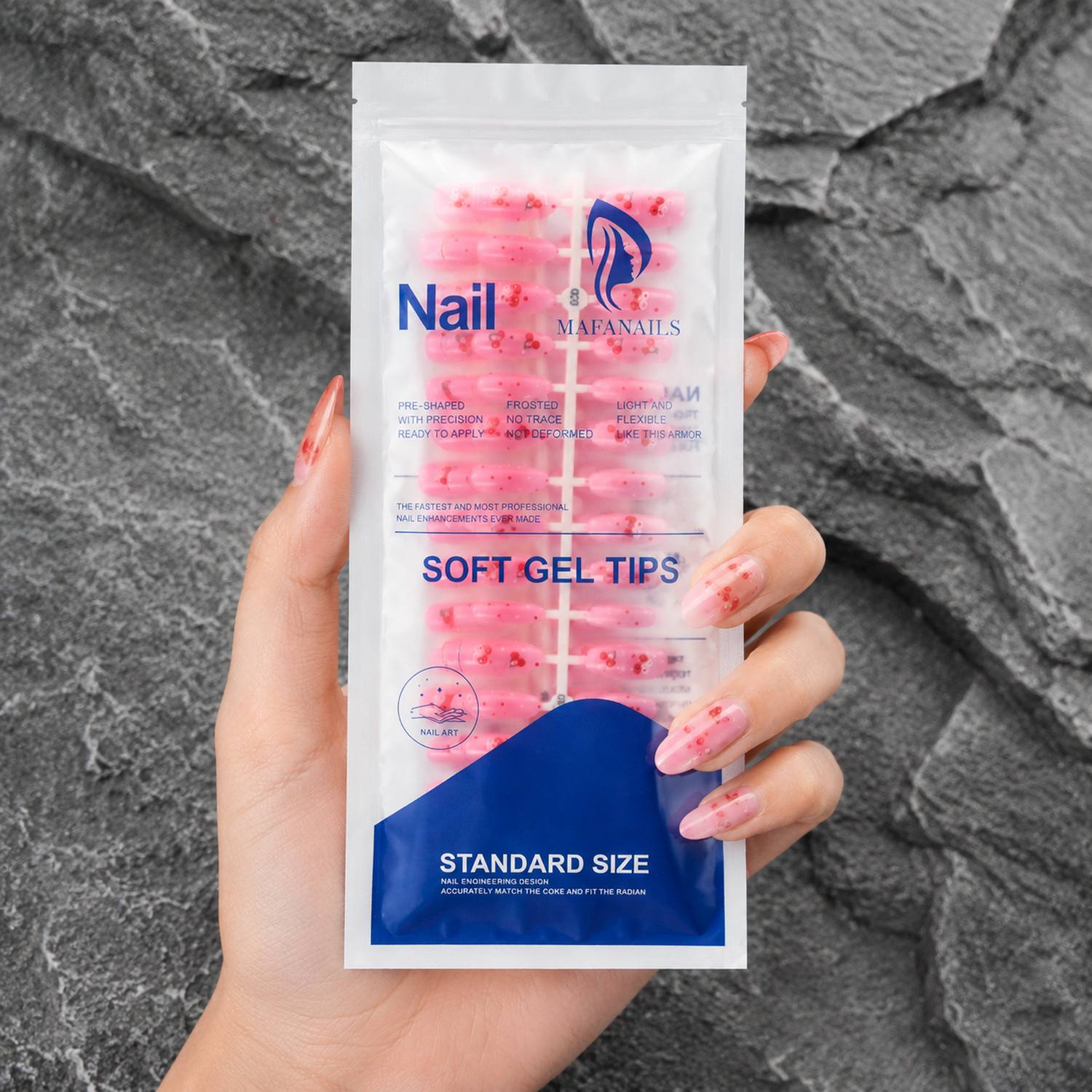 1봉 핑크 옴브레 광택 체리 프레스온 네일 핑크 누드  - Nail Art Ombre Pink 리뷰 및 가격