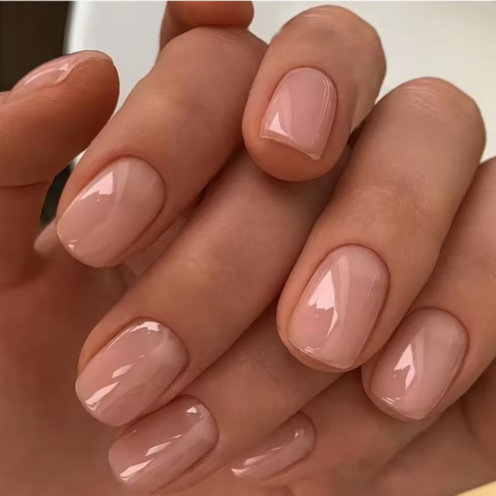 24개입 타원형 짧은 핑크색 프레스온 네일, 심플한 옴 - Nail Art Ombre Pink 리뷰 및 가격