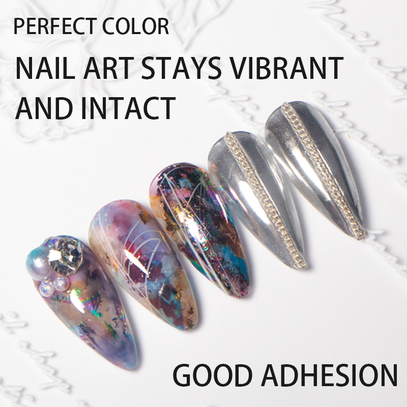 퍼펙트 컬러 네일 포일 글루 젤 8ML 네일 스티커 전 - Nail Art Chrome 리뷰 및 가격