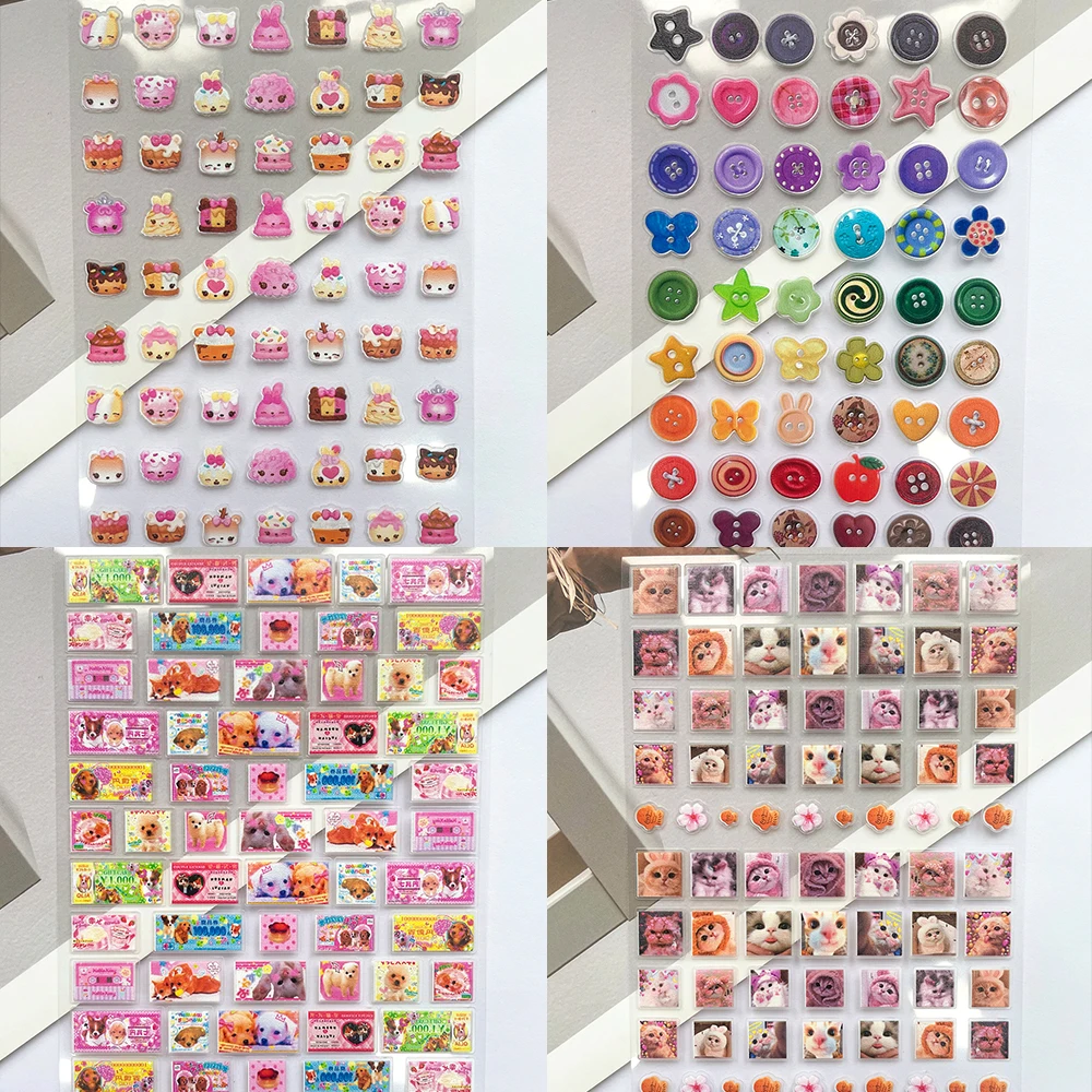 미니 Pvc 재미 있은 고양이 포스터 상품 스티커 네일 - Nail Art Design 리뷰 및 가격