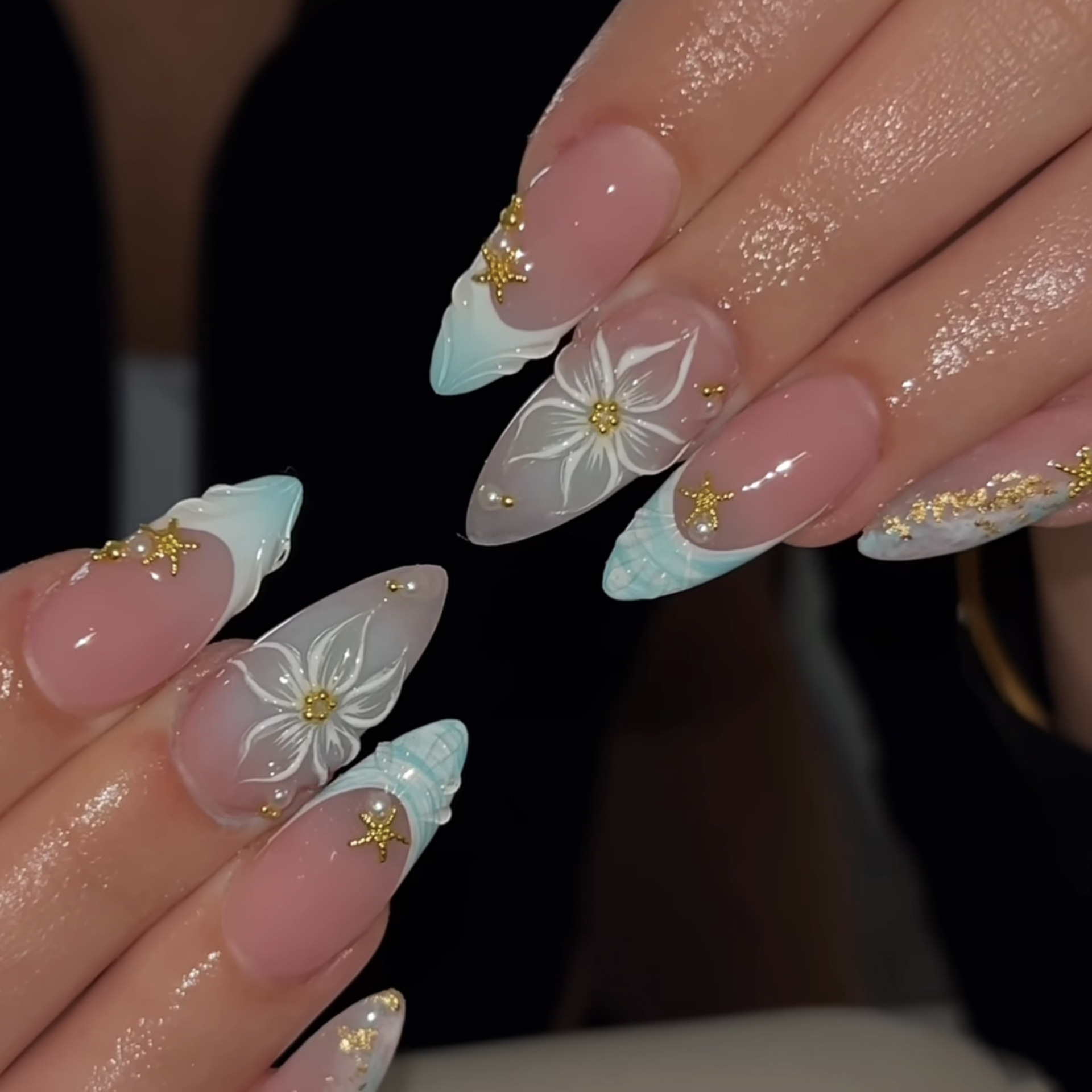 24개 아몬드 모양 프레스온 네일 와인 레드 캣아이 플 - Nail Art Red Wine Cat Eye 리뷰 및 가격