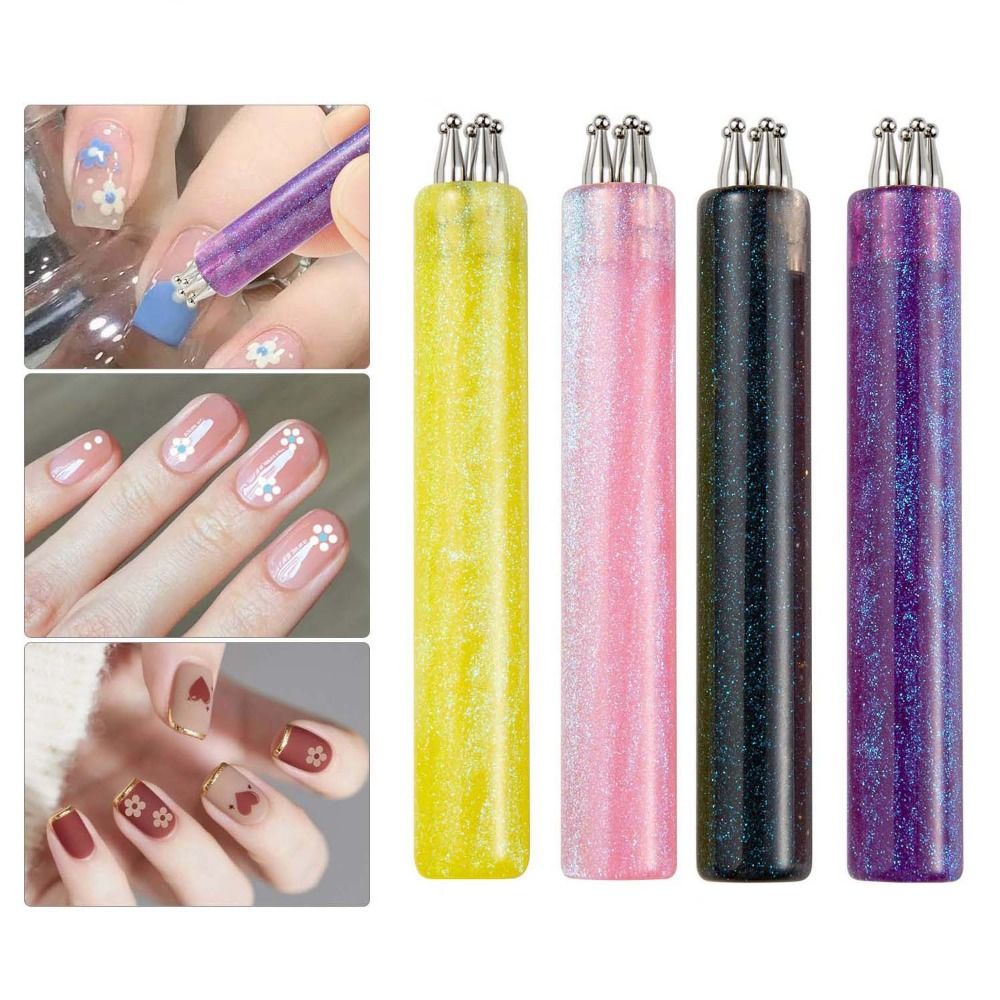 5개의 꽃잎 모양 네일 도트 펜, 원 스트로크 꽃 디자 - Nail Art One Stroke 리뷰 및 가격