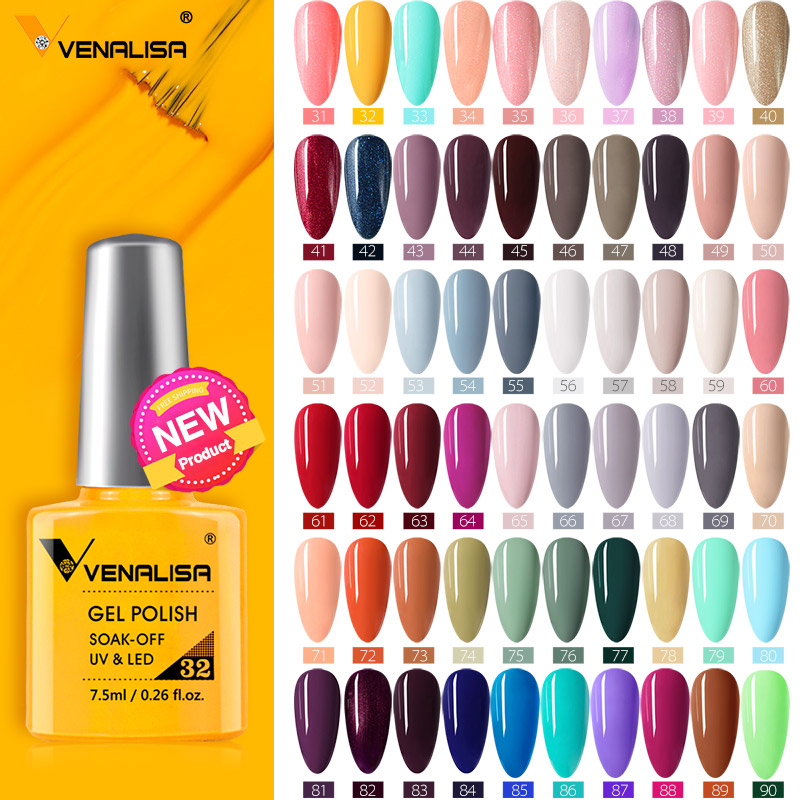 Venalisa 7.5ml 네일 젤 폴란드어 60 컬러 - Nail Art One Piece 리뷰 및 가격